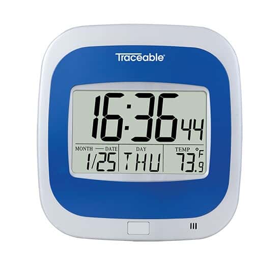 Wall-Mount Digital Clock/Calendar/Thermometer