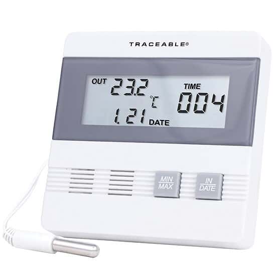 Time and Date Digital Thermometer; 1 Wire Probe