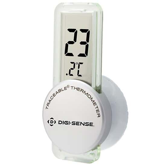 See-Through Refrigerator Thermometer Ultra; ±0.5°C Accuracy at Tested Points
