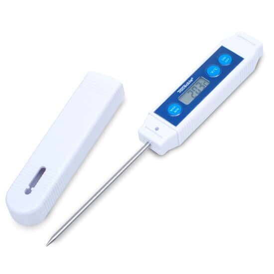 Waterproof Food Thermometer; ±0.4°C Accuracy at Tested Points