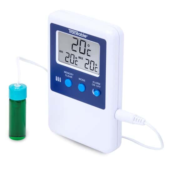 Fridge/Freezer Digital Thermometer; 1 Vaccine Bottle Probe