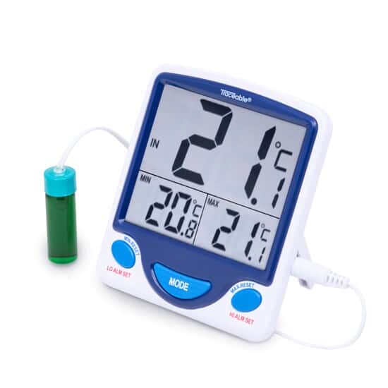 Jumbo Fridge/Freezer Digital Thermometer; 1 5-mL Vaccine Bottle Probe