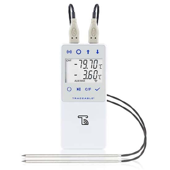 Ultra-Low Temperature Wi-Fi Data Loggers Compatible with TraceableLIVE® Cloud Service; 2 Probes - Image 4
