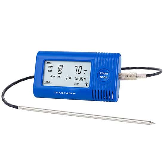 Temperature Bluetooth® Enabled Data Logger Compatible with TraceableGO™ App; RTD Probe