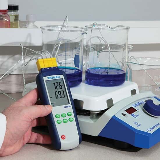 Four-Input Data Logging Thermocouple Probe Thermometer, Type K/J - Image 2