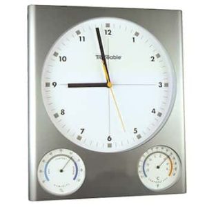 Traceable® Analog Wall Clock with Temperature, Humidity Dials, and Calibration