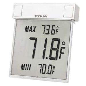 Traceable® Big-Digit See-Thru Digital Thermometers with Calibration