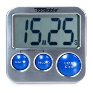 Traceable® Blue Steel Digital Timer with Calibration