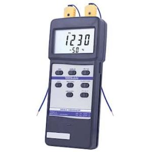 Traceable® Dual-Input Thermocouple Thermometer with RS-232 and Calibration