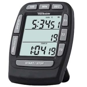 Traceable® Triple-Display Digital Clock/Timer with Calibration