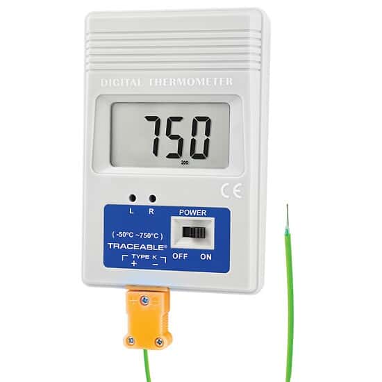 Remote-Monitoring Type K Thermocouple Thermometer; Fahrenheit