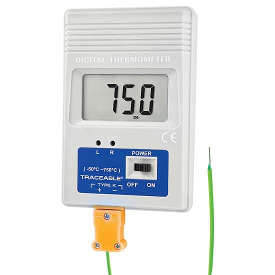 Remote-Monitoring Type K Thermocouple Thermometer; Celsius
