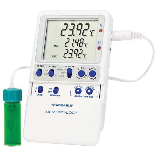 Datalogging Thermometer; 1 Vaccine Bottle Probe
