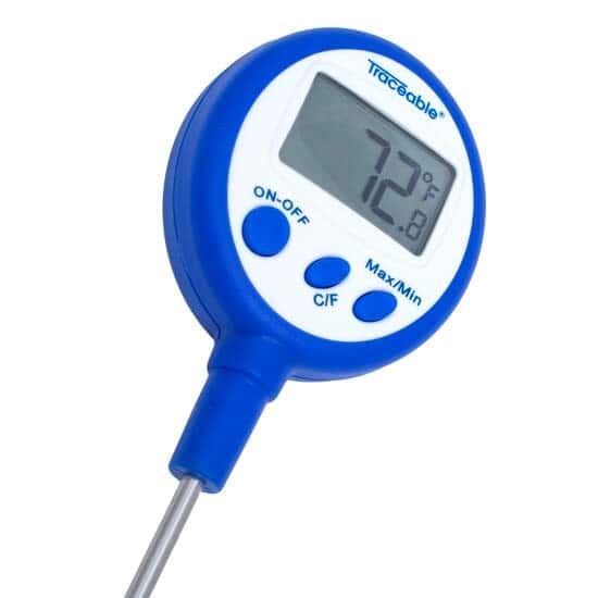 Shock/Water-Resistant Thermometer, Integrated Probe - Image 2
