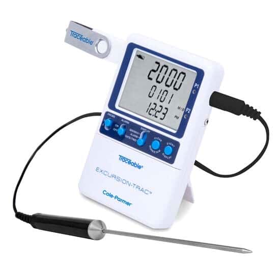 Data Logging Thermometer; 1 Stainless Steel Probe - Image 3