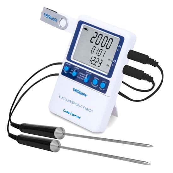 Data Logging Thermometer; 2 Stainless Steel Probes - Image 3